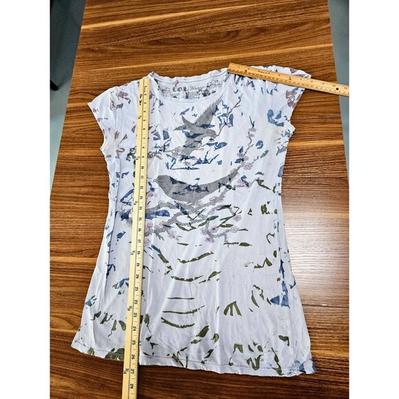 LOL Vintage Tee Shirt Cap Sleeve Gray Bird Womens Size XXL Slim Fit 100% Cotton - Picture 4 of 5